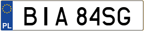 Truck License Plate
